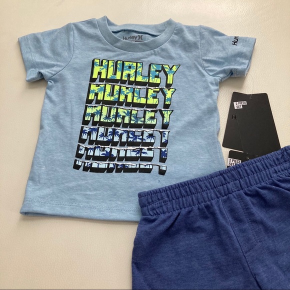 Hurley baby boy neon shorts set 2264 - Picture 5 of 5